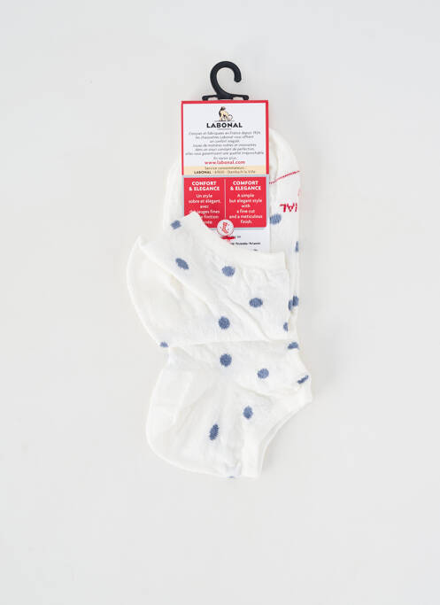 Chaussettes stretch blanc LABONAL femme