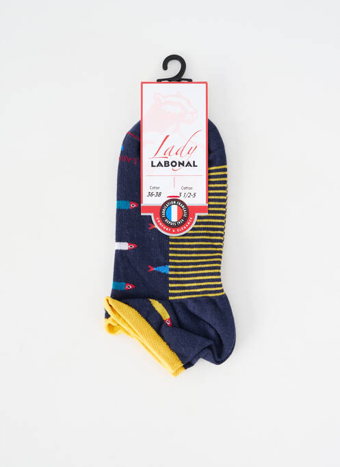 Chaussettes stretch bleu LABONAL femme