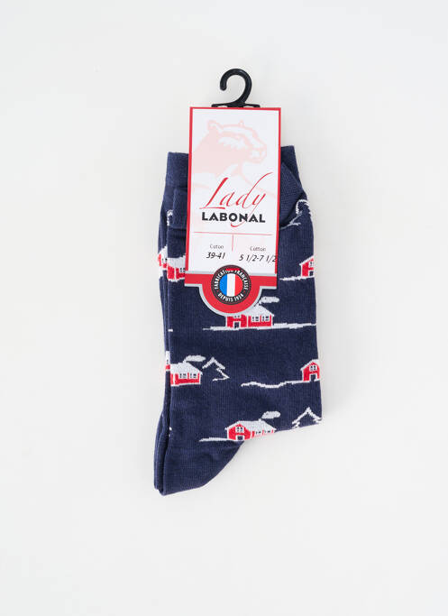 Chaussettes stretch bleu LABONAL femme