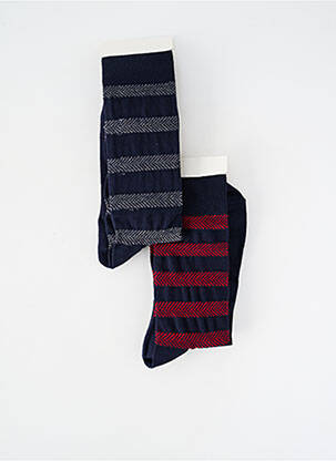 Chaussettes stretch bleu EMINENCE homme