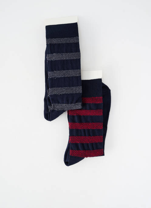 Chaussettes stretch bleu EMINENCE homme