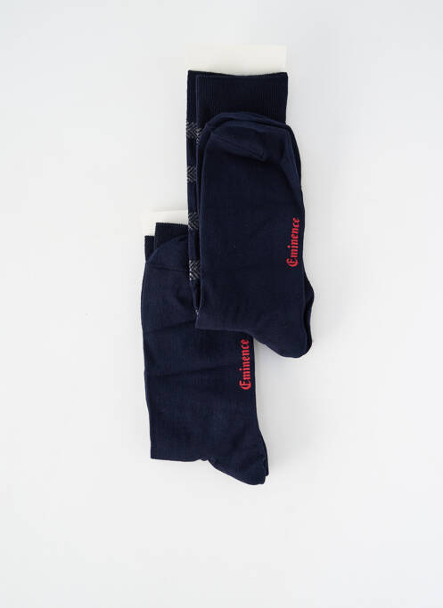 Chaussettes stretch bleu EMINENCE homme