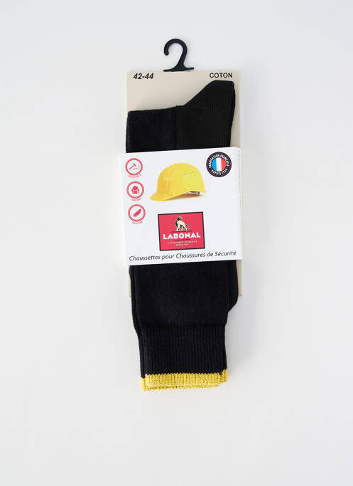 Chaussettes maille fine noir LABONAL homme