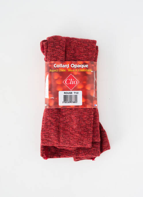 Collants stretch rouge CLIO femme