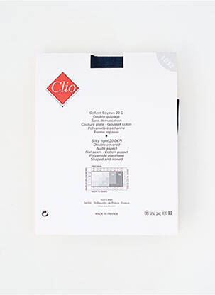 Collants stretch bleu CLIO femme