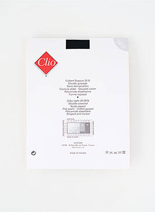 Collants stretch noir CLIO femme
