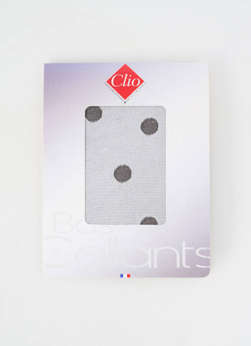 Collants imprimé pois noir CLIO femme