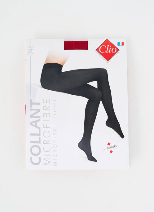 Collants stretch rouge CLIO femme