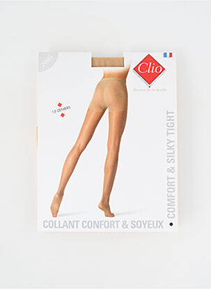 Collants stretch beige CLIO femme
