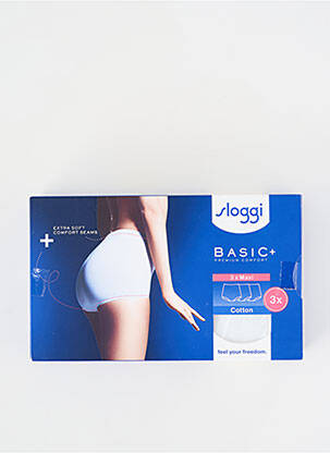 Culotte haute stretch blanc SLOGGI femme