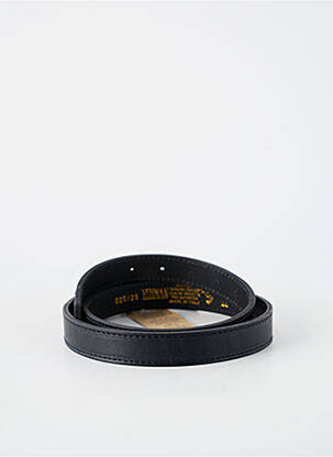 Ceinture effet matière satinée noir YEHMAN homme