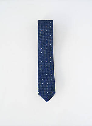Cravate imprimé pois bleu MASSILIANO SERGIO homme