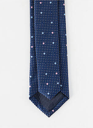 Cravate imprimé pois bleu MASSILIANO SERGIO homme