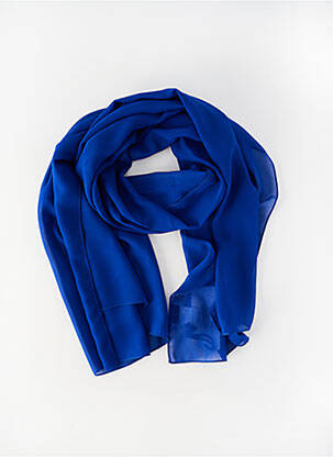 Foulard légère et transparente bleu GREGORY PAT femme