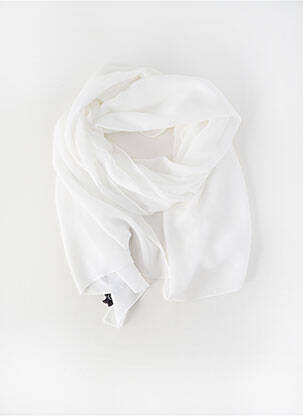 Foulard légère et transparente blanc GREGORY PAT femme