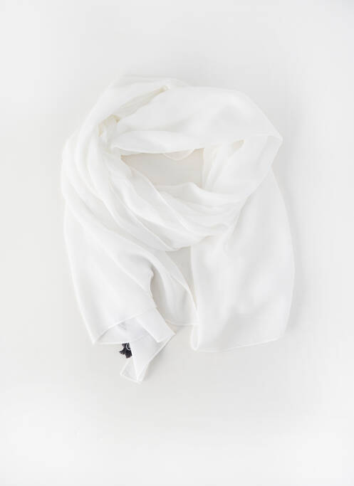 Foulard légère et transparente blanc GREGORY PAT femme