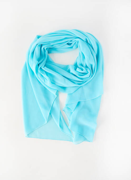 Foulard légère et transparente bleu clair GREGORY PAT femme