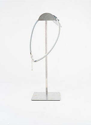 Collier ornement elément pvc gris DK femme