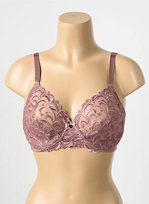 Soutien-gorge effet matière satinée haut soutien-gorge emboitant rose TRIUMPH femme