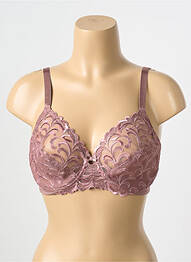 Soutien-gorge effet matière satinée haut soutien-gorge emboitant rose TRIUMPH femme