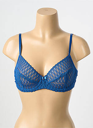 Soutien-gorge légère et transparente haut soutien-gorge emboitant bleu TRIUMPH femme