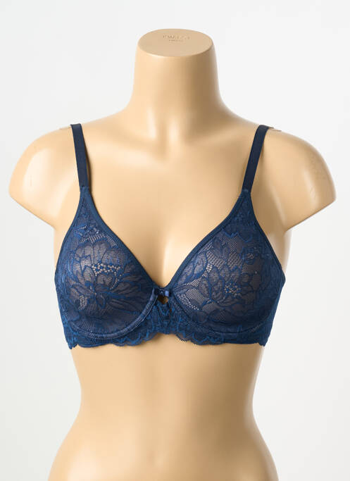Soutien-gorge légère et transparente haut soutien-gorge emboitant bleu TRIUMPH femme