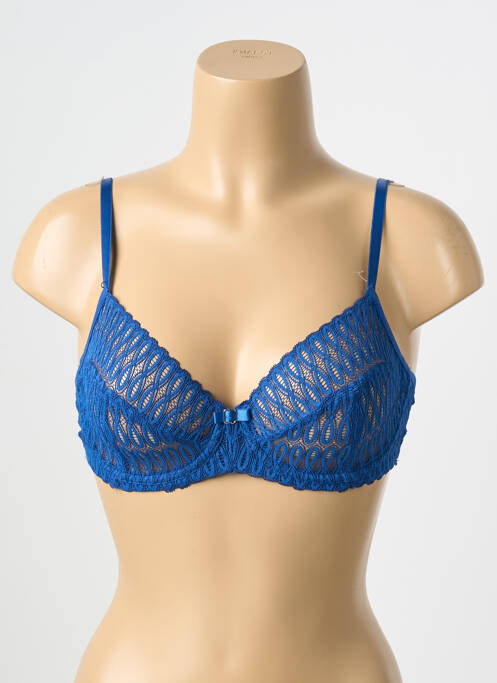 Soutien-gorge légère et transparente haut soutien-gorge emboitant bleu TRIUMPH femme