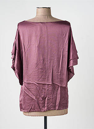 Top coupe fluide manches courtes violet ANGELA DAVIS femme