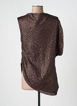 Top stretch sans manche marron KING KONG femme