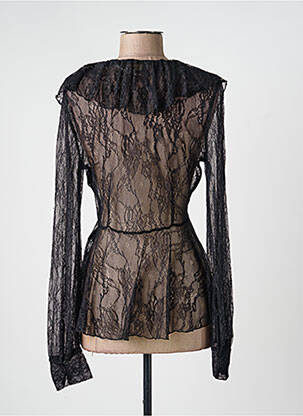 Top stretch manches longues noir ANGELA DAVIS femme