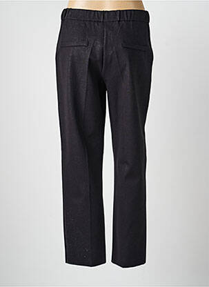 Pantalon chino fermeture zippée sous rabat boutonné taille normale noir ANGELA DAVIS femme