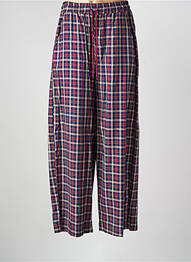 Pantalon large tissage popeline taille normale rouge LUMINA femme