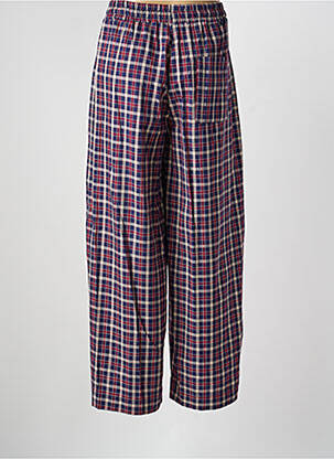 Pantalon large tissage popeline taille normale rouge LUMINA femme