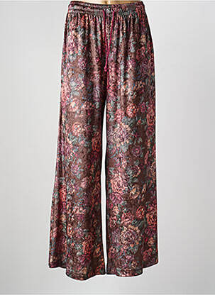 Pantalon large poches taille normale rouge LUMINA femme