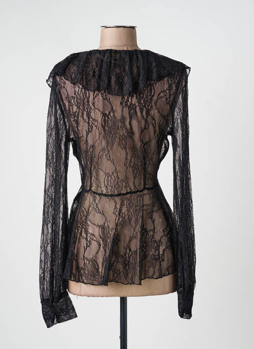 Top stretch manches longues noir ANGELA DAVIS femme