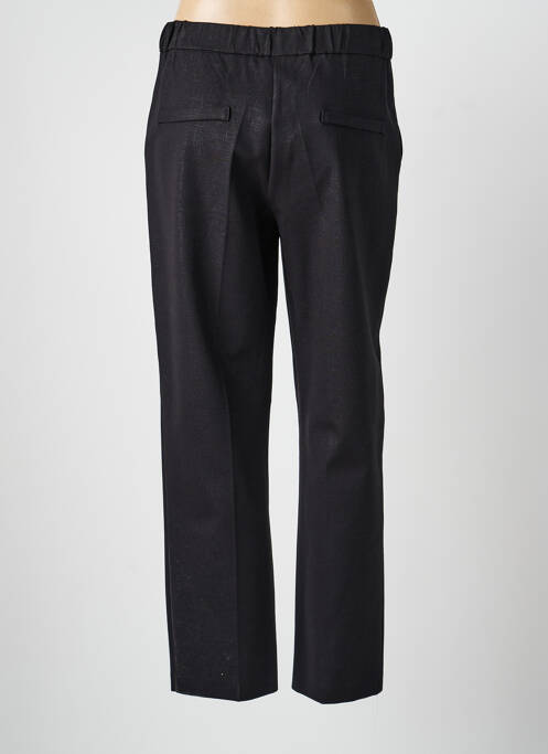 Pantalon chino fermeture zippée sous rabat boutonné taille normale noir ANGELA DAVIS femme