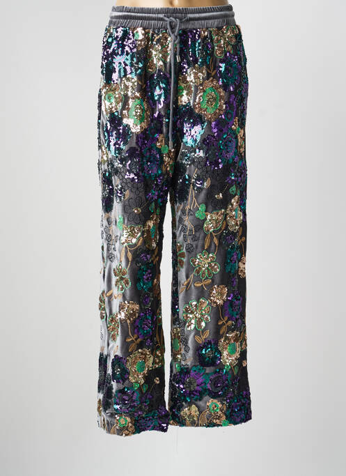 Pantalon droit stretch gris DE ROYAL femme