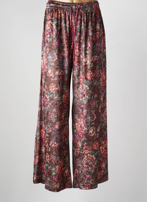 Pantalon large poches taille normale rouge LUMINA femme