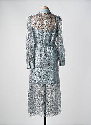 Robe longue manches longues manches longues gris DE ROYAL femme