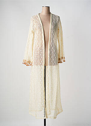 Gilet manches longues stretch beige CHANCE OFF femme