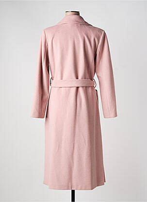 Manteau long coupe cintrée sans capuche rose ALTAMIRA femme