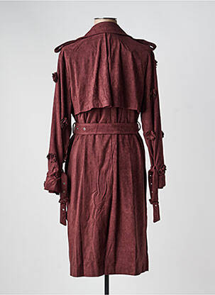Manteau long coupe cintrée sans capuche rouge CIVICO 1 femme