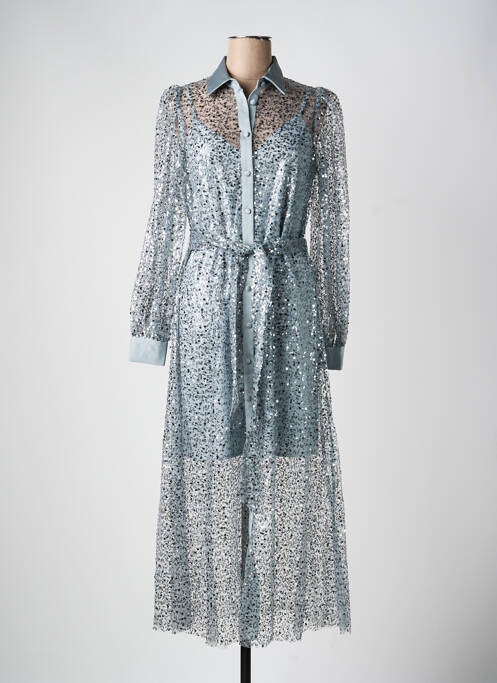Robe longue manches longues manches longues gris DE ROYAL femme