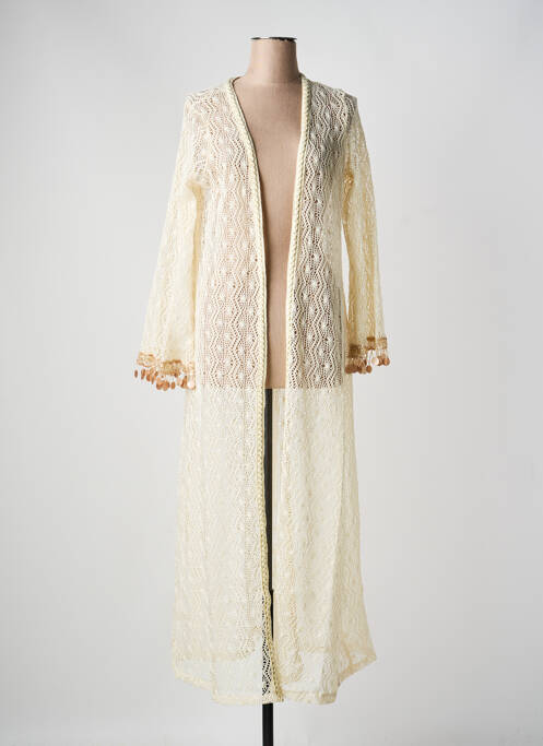 Gilet manches longues stretch beige CHANCE OFF femme