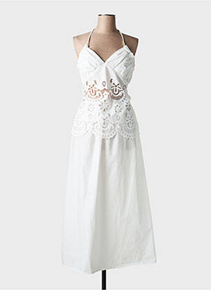 Robe longue sans manche sans manche blanc CIVICO 1 femme