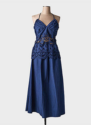 Robe longue sans manche sans manche bleu CIVICO 1 femme