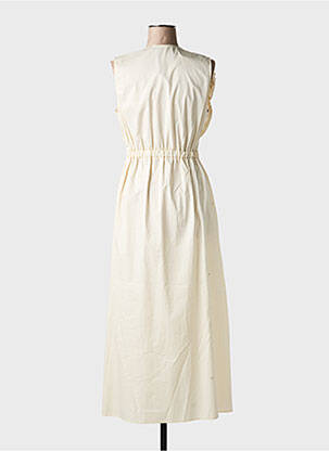 Robe longue sans manche sans manche beige ANGELA DAVIS femme