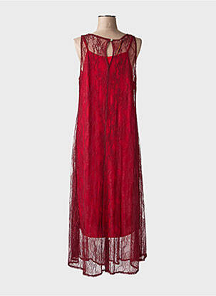Robe longue sans manche sans manche rouge ALTAMIRA femme