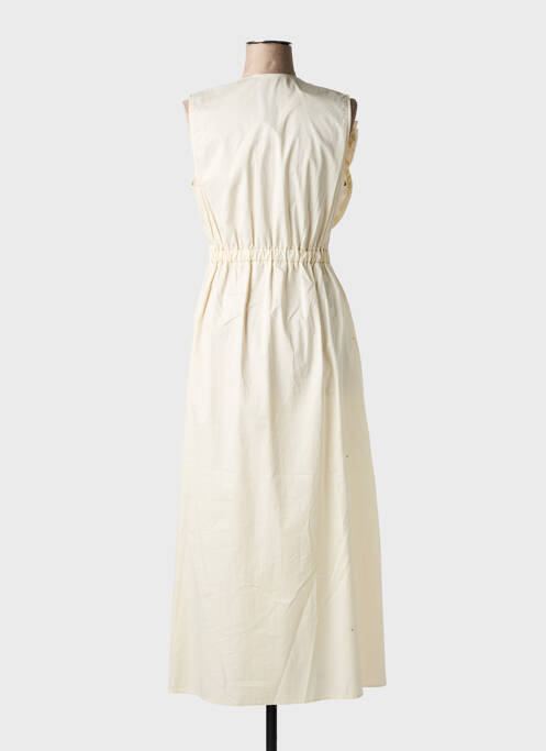 Robe longue sans manche sans manche beige ANGELA DAVIS femme