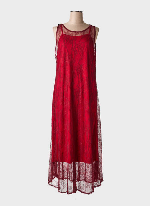 Robe longue sans manche sans manche rouge ALTAMIRA femme